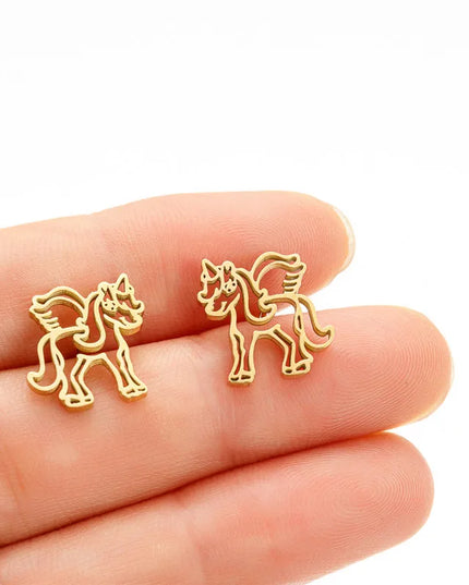 Deine Einhorn Ohrringe in strahlendem Silber!