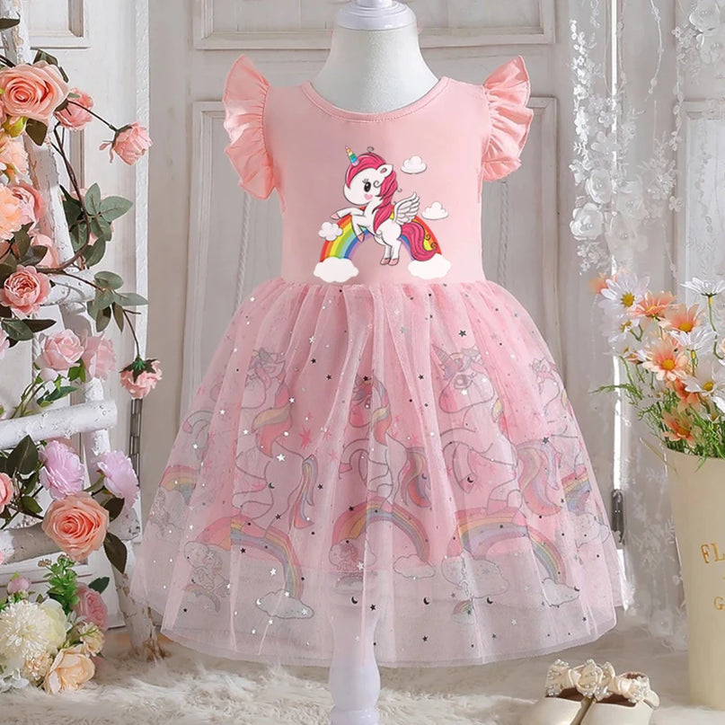 Dein Prinzessinnen Einhorn Kleid für Partys