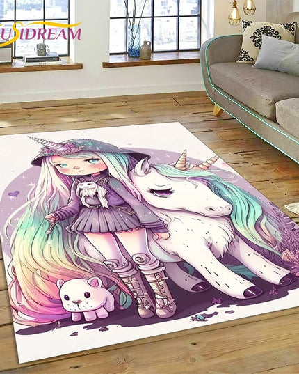 Dein Einhorn Sessel als 3D Traum-Teppich!