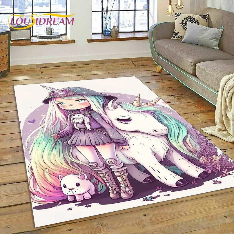Dein Einhorn Sessel als 3D Traum-Teppich!