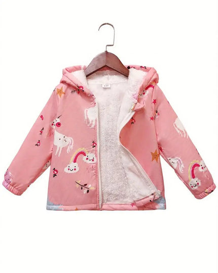 Kuschelige Einhorn Jacke mit Kapuze!