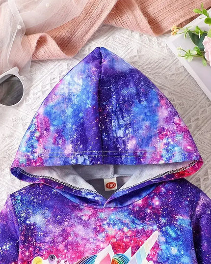 Funkelnder Einhorn Hoodie für kleine Sterne