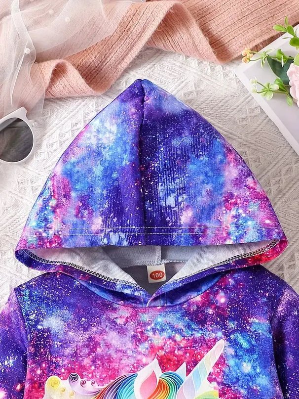 Funkelnder Einhorn Hoodie für kleine Sterne