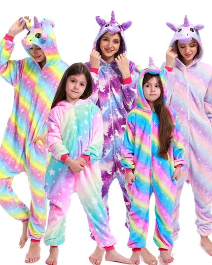 Farbenfroher Sternen-Einhorn Onesie für dich!