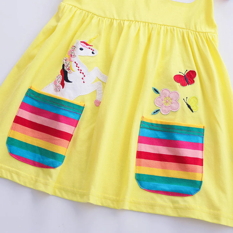 Dein cooles Einhorn Kleid in Grau!