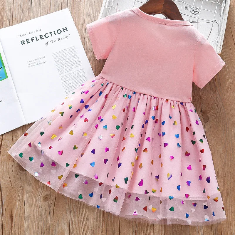 Dein zauberhaftes Einhorn Kleid in Pink!