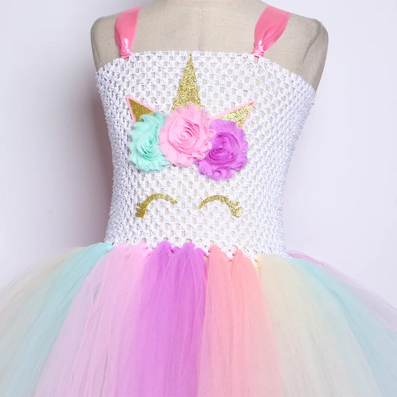 Dein süßes Einhorn Tutu Kostüm in Pastell!