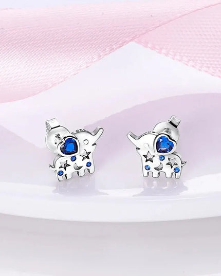 Süße Einhorn Ohrstecker aus 925 Silber