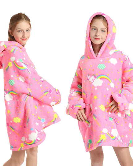 Dein Einhorn Decke Bademantel für Kids!