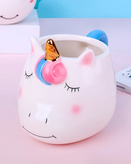 Deine handbemalte Regenbogen Einhorn Tasse!