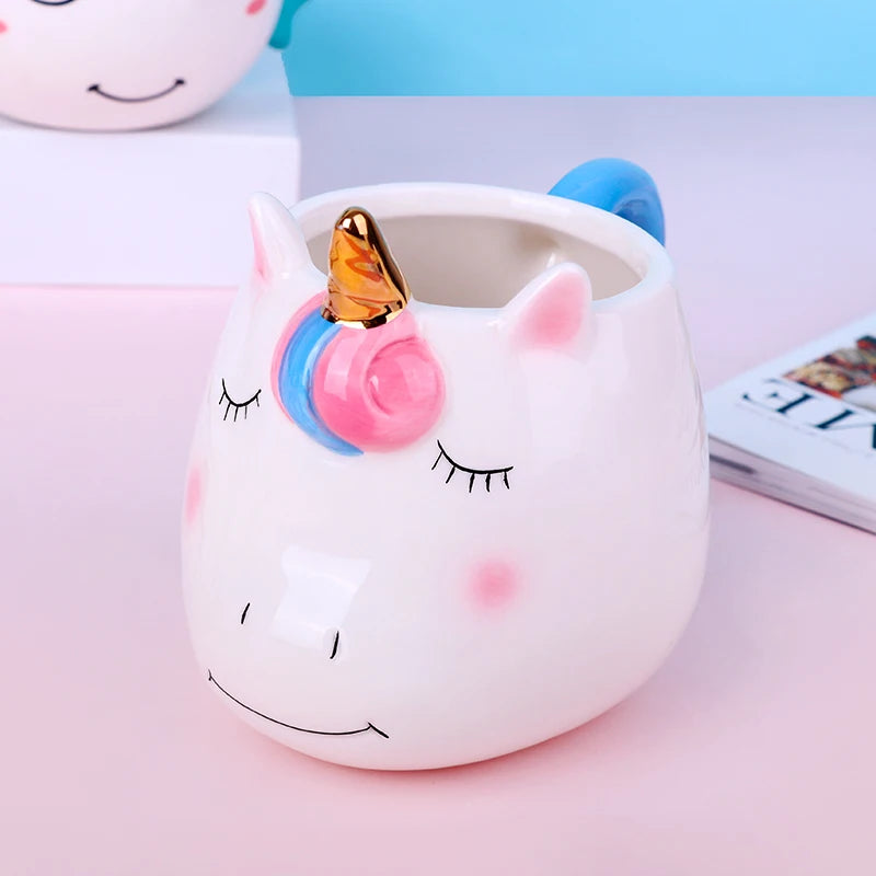 Deine handbemalte Regenbogen Einhorn Tasse!