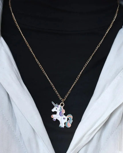 Deine strahlende Einhorn Kette in Weiß!
