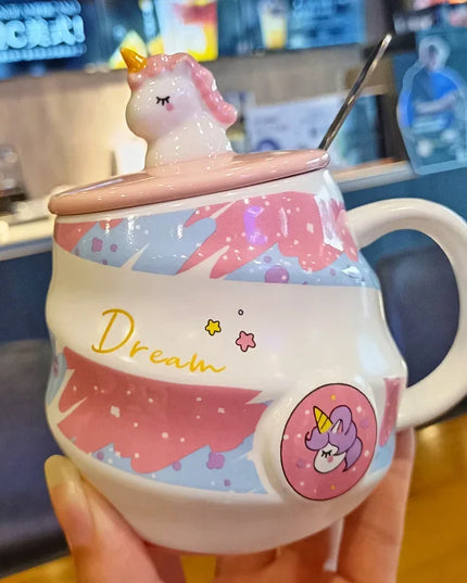 Deine magische Einhorn Tasse mit Löffel!