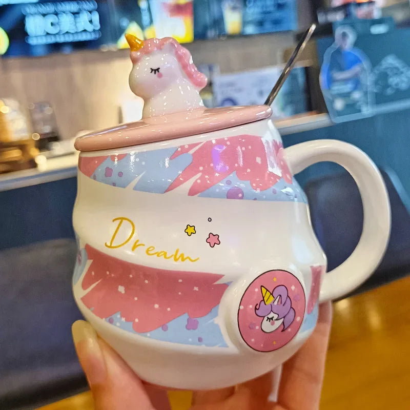 Deine magische Einhorn Tasse mit Löffel!