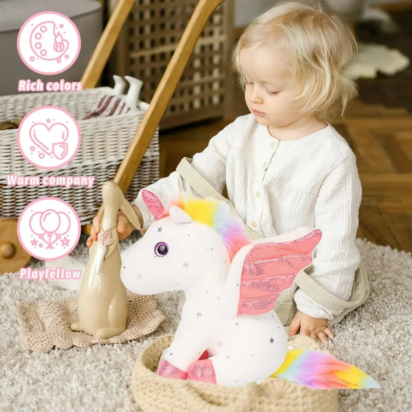 Dein süßes Einhorn Kissen mit Sternen und