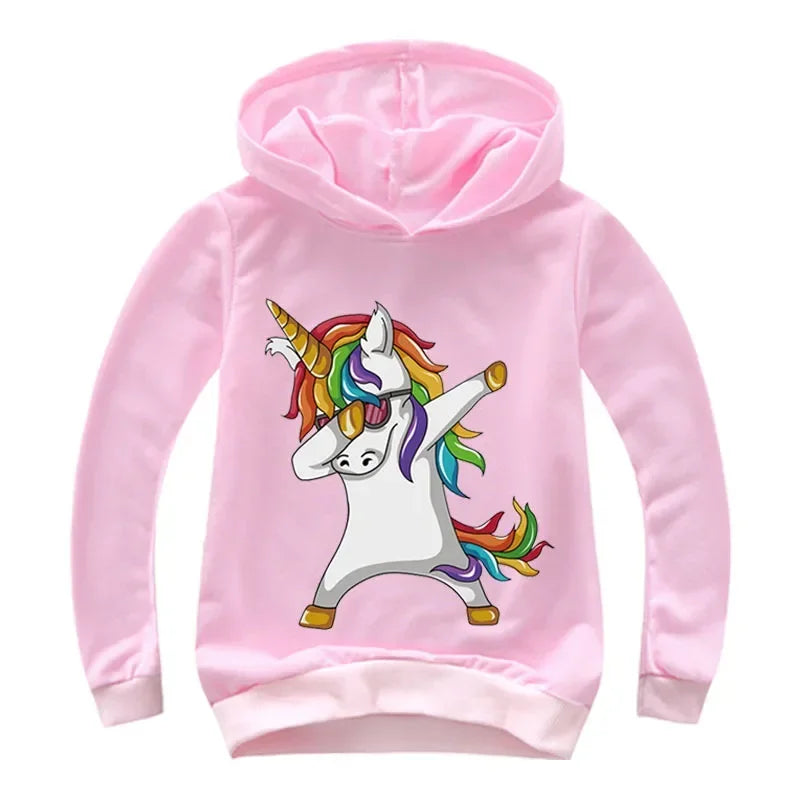 Kuscheliger Einhorn Hoodie für kleine