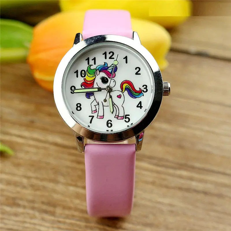 Deine zauberhafte Einhorn Uhr aus Leder!