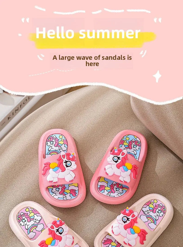 Rote Einhorn Hausschuhe für kleine Abenteuer!