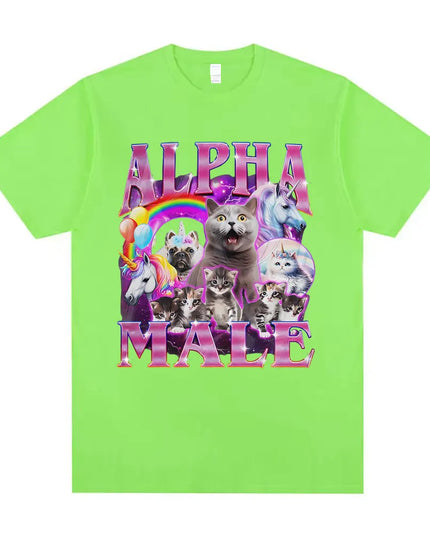 Dein strahlendes Einhorn T-Shirt: Alpha Cat