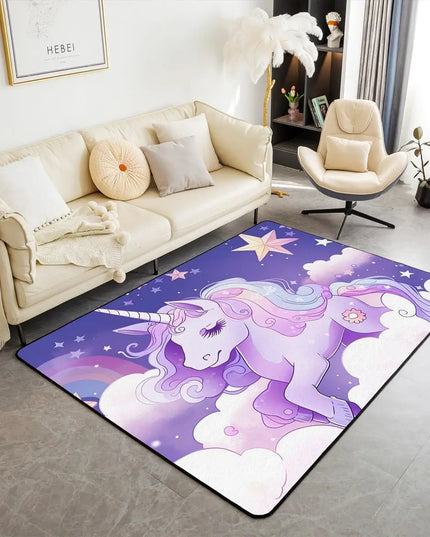 Dein süßer Einhorn Teppich mit Kirschblüten