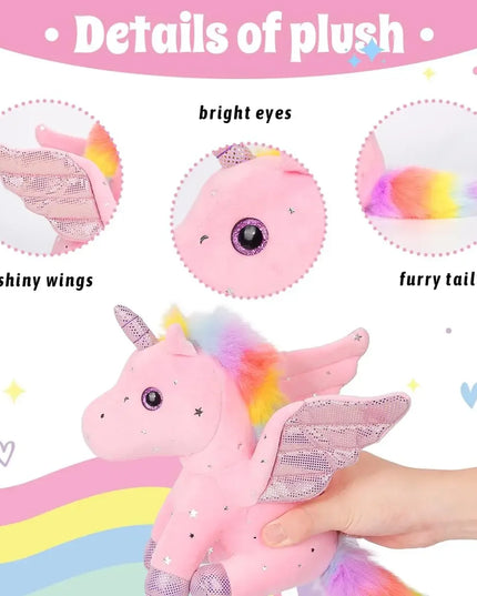Dein süßes Einhorn Kissen mit Sternen und