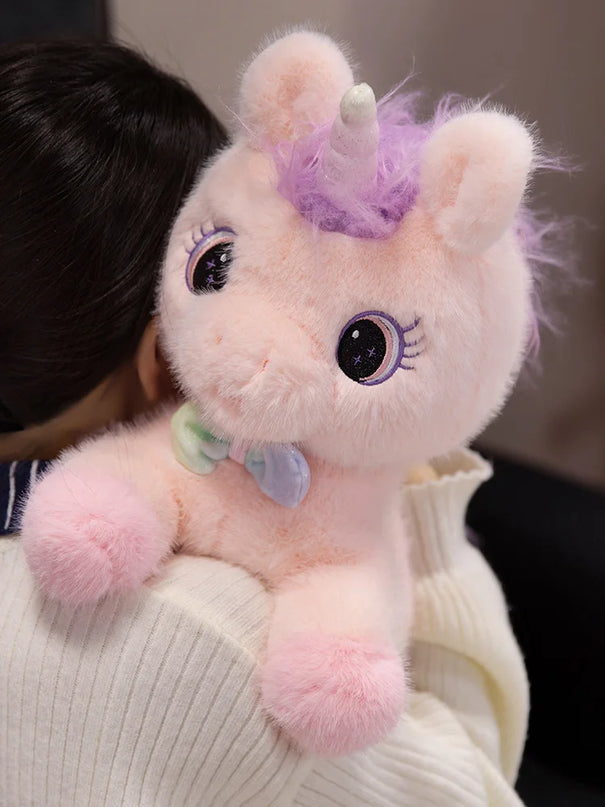 Dein süßer Regenbogen Engel Einhorn Kissen!
