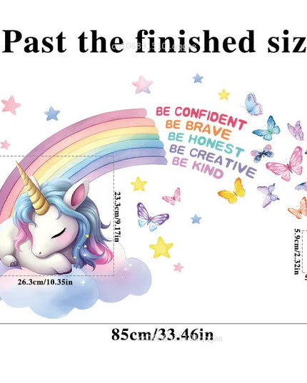 Dein zauberhaftes Einhorn Wandtattoo fürs