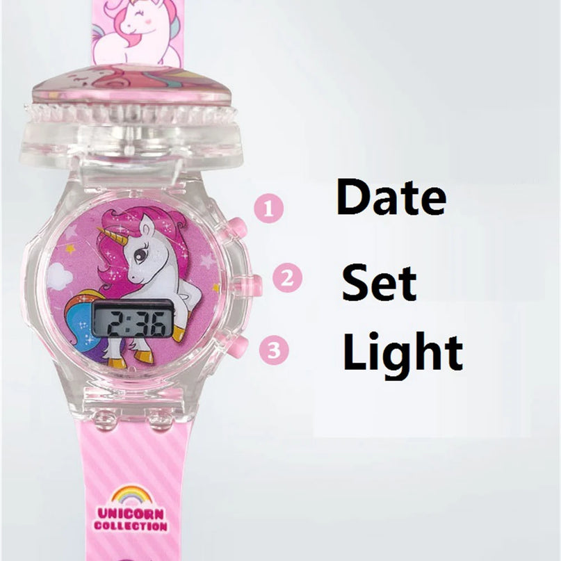 Deine leuchtende Einhorn Uhr mit Musik