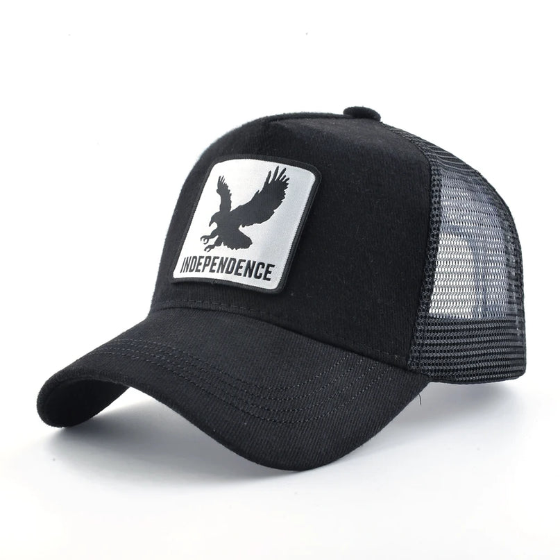 Lässige Einhorn Mütze Trucker Cap mit Einhorn-Patch für Erwachsene in Y-Variante