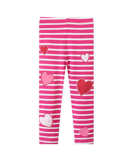 Deine Einhorn Leggings mit süßen Herzen!