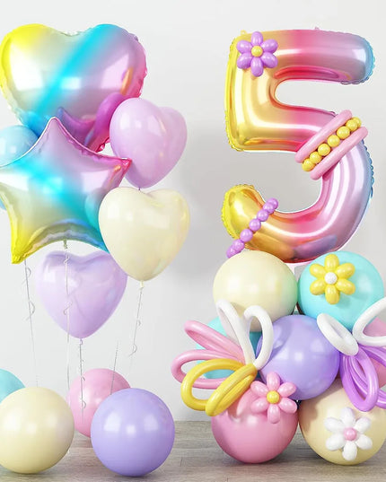 Zauberhaftes Einhorn Deko Ballon Set!
