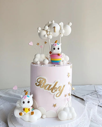 Regenbogen Einhorn Backform Topper