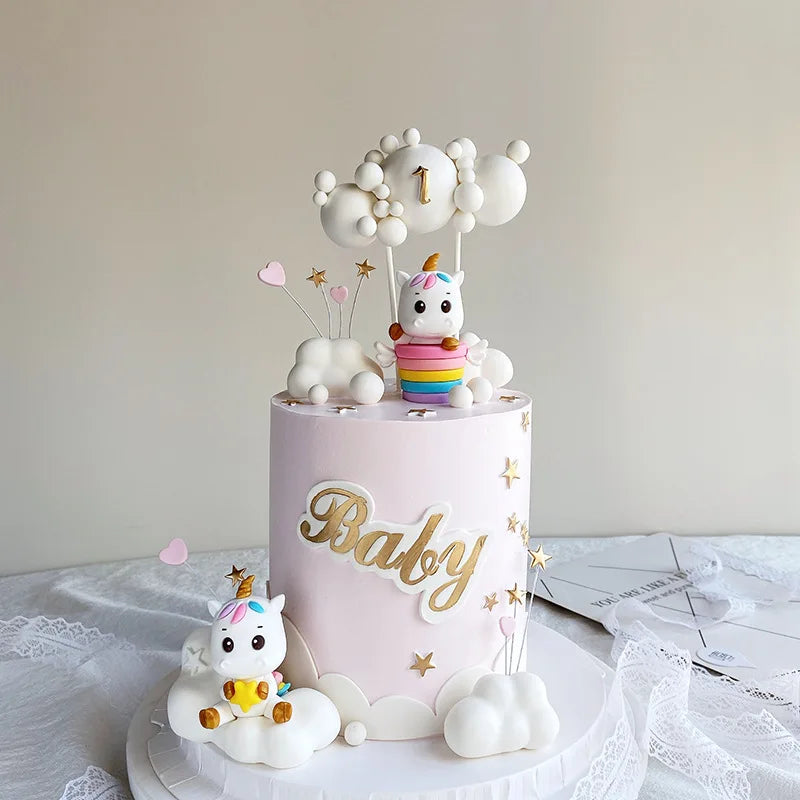 Regenbogen Einhorn Backform Topper