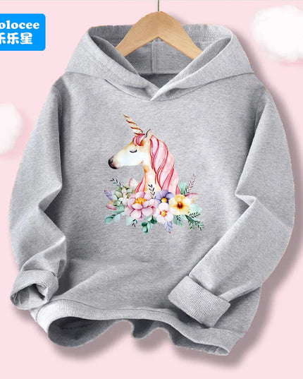 Dein zauberhafter Einhorn Hoodie in Schwarz!