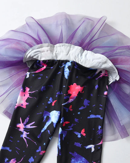 Deine Einhorn Leggings mit Tutu-Rock!