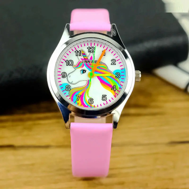Deine zauberhafte Einhorn Uhr aus Leder!