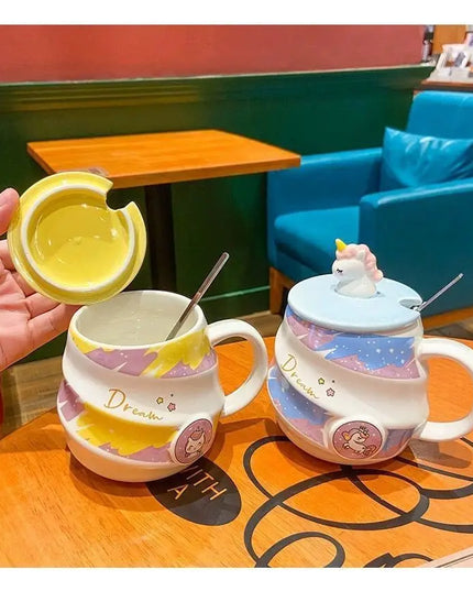 Deine süße Einhorn Tasse mit Löffel!