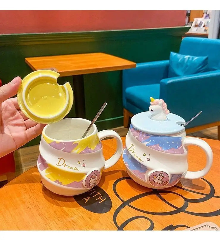 Deine süße Einhorn Tasse mit Löffel!