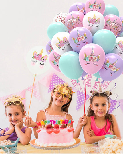 Konfetti-Zauber mit Einhorn Deko Ballons!
