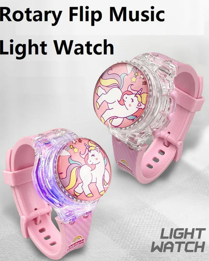 Deine leuchtende Einhorn Uhr mit Musik