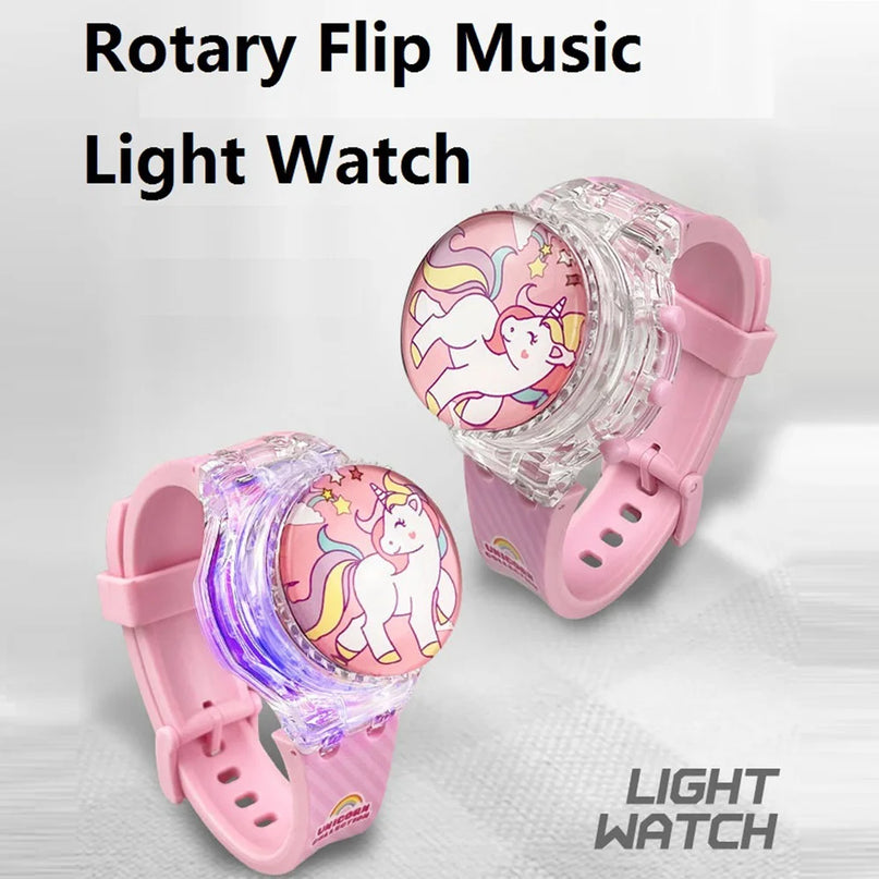 Deine leuchtende Einhorn Uhr mit Musik