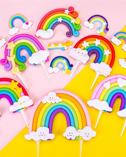 Regenbogen Einhorn Backform Topper