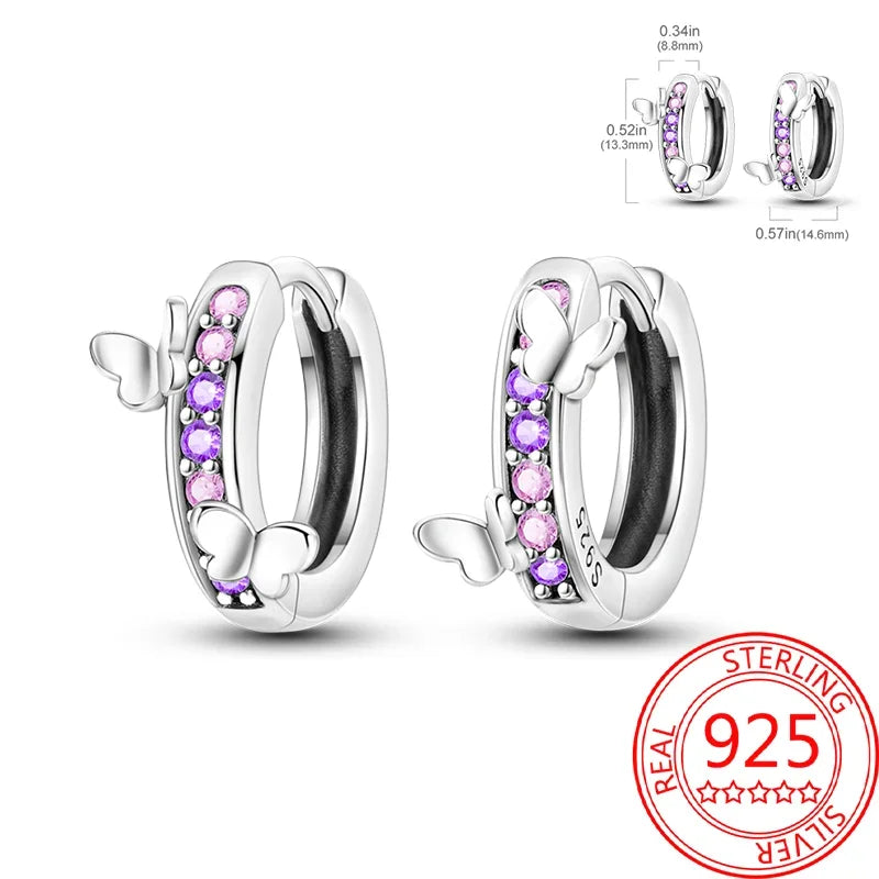 Romantische Einhorn Ohrringe in Rosa!