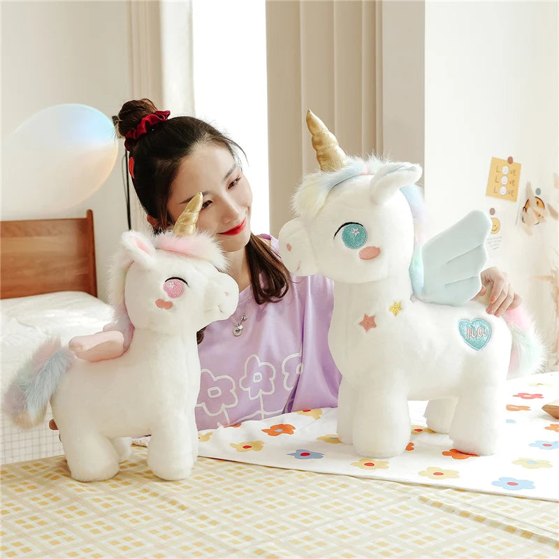 Dein kuscheliges Einhorn Kissen mit Flügeln!