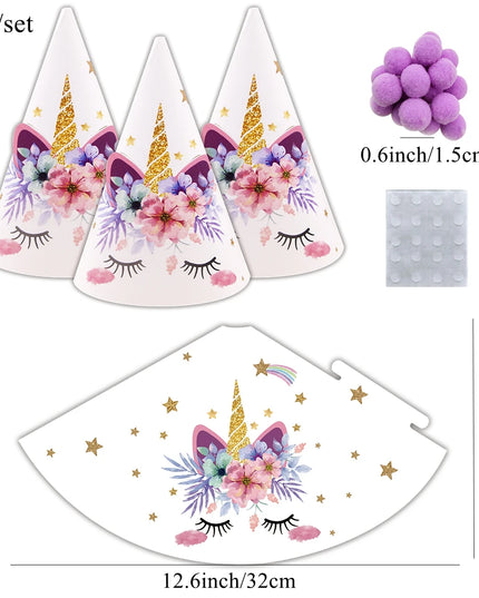Magische Einhorn Deko Hüte für Feste!
