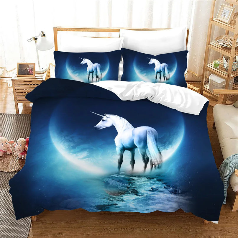 Deine Süße 3D Einhorn Bettwäsche