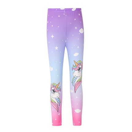 Deine weiche Einhorn Leggings mit Farbblock!