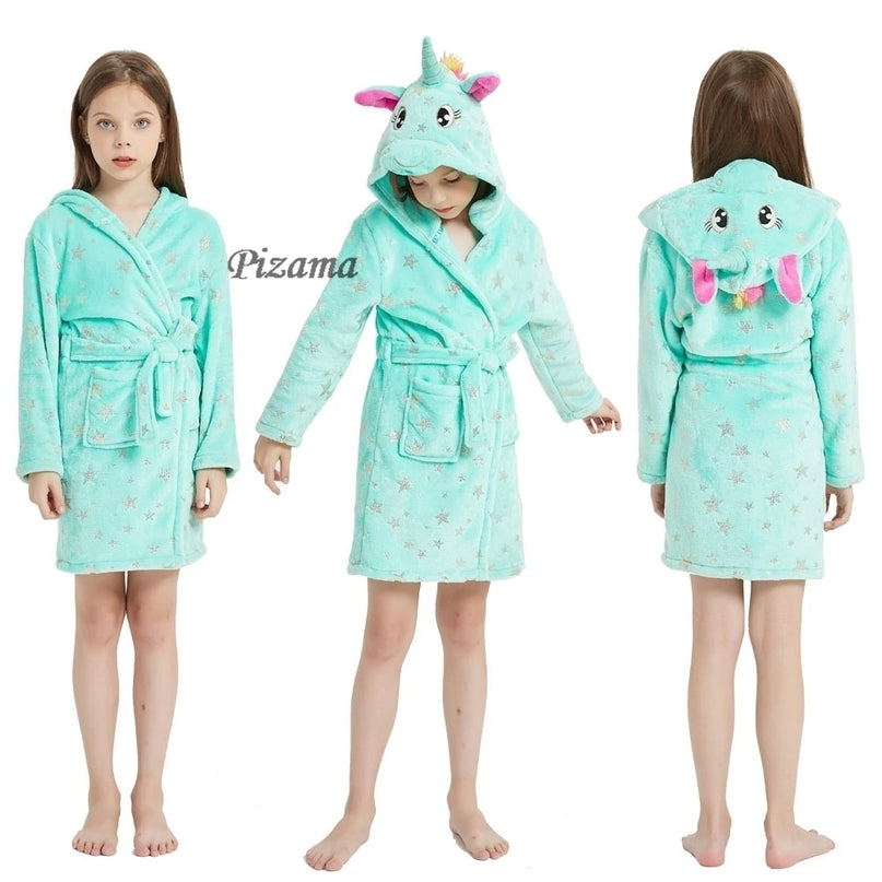 Funkelnder Einhorn Pyjama mit rosa Sternen