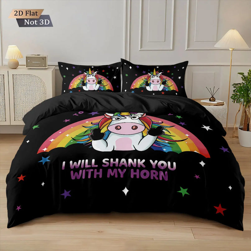 Deine Traumhafte Bunte Einhorn Bettwäsche