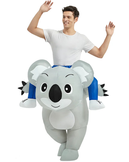 Cooles Aufblasbares Einhorn Kostuem Blau
